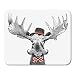 Produktbild Mouse Pads Cartoon Hipster Moose Large Handlebar Mustache Cool Hat Mouse Pad for notebooks, Desktop Computers mats Office Supplies