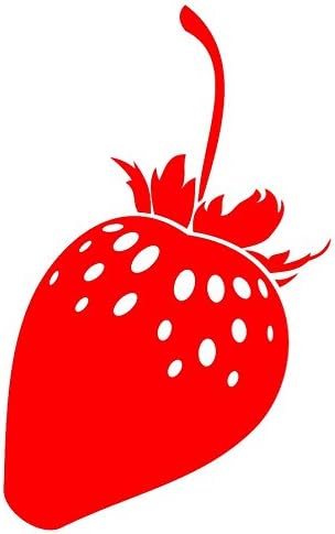 DecorRooms Strawberry Stickers (Set Of 16) Summer Party Gift Favors Stickers Fruits Sticker Laptop Decal