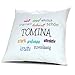 Produktbild Kopfkissen mit Namen Tomina - Motiv Positive Eigenschaften, 40 cm, 100% Baumwolle, Kuschelkissen, Liebeskissen, Namenskissen, Geschenkidee, Deko