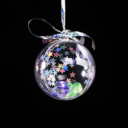 eBoot Stern Konfetti Holografische Sterne Glitter Konfetti für Weihnachtsdekoration, Hochzeitsfeier und Nagel Kunst, Mehrfarbig, 1/ 4 Zoll - 2
