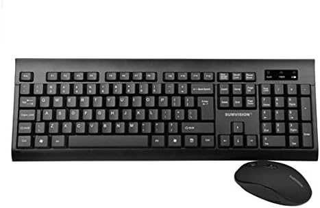 Sumvision® Paradox V Wireless Keyboard and Mouse Set Slim Desktop Cordless Keyboard and Mouse Combo UK QWERTY Layout for PC Windows