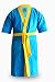 Loomkart Very Fine Export Quality Bath Robes in Blue With Yellow Very Soft Velvet Finish in Avioni Zip-Packing- Standard Size RS.949.00