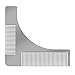 Produktbild Bart-Kamm, Richoose Edelstahl Bartforming Styling & Shaping Vorlage Werkzeug / Facial Hair Shaping Tool für perfekte Linien & Symmetr