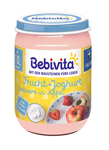 Bebivita Erdbeere in Apfel, 6er Pack (6 x 190 g)