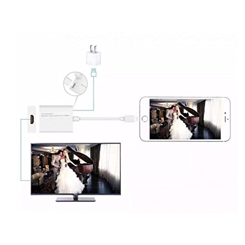 Gazechimp 1080P 8 Polig HDMI Cable Video Umwandler Adapter for iPad / iPhone5/ /6/ 6 s - 7