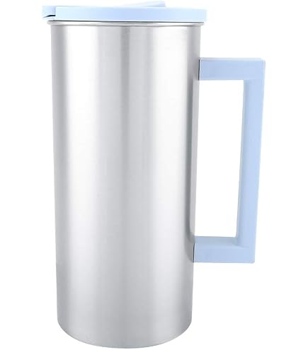 Colcolo Pichet à Eau Métal 1.6 L – Acier Inoxydable Noir Mat, Poignée Confort & Bec Anti-Goutte, Style Élégant Pour Table, Café, Hôtel