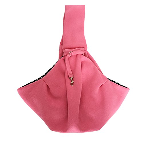 Mangostyle-Hands-free-Small-Dog-Cat-Puppy-Kitty-Rabbit-Pet-Sling-Carrier-BagOutdoor-Reversible-Shoulder-Bag-Travel-Sling-Carriers
