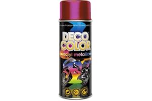 DECO COLOR Fahrzeugteile Hoffmann DC Lackspray Metallic 400ml freie Farbeauswahl (Lackspray Rot mit Metallic-Effekt)
