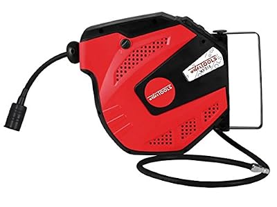 A4Car Tuyau pneumatique en tambour Tambour enrouleur de tuyau rétractable automatique 13 m + 1,5 m