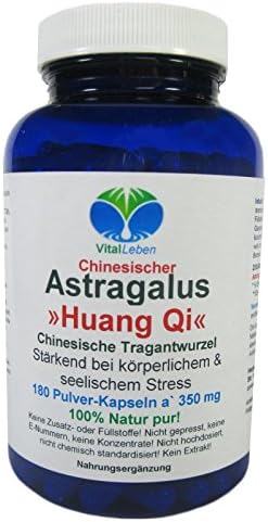 'Astragalus Huang Qi Chinese Tragant root powder Capsules A 350mg