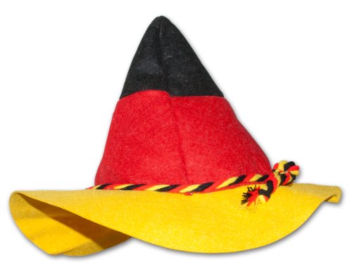 Preisvergleich Produktbild 1 x Seppelhut Deutschland Filzhut Fanartikel Fan Hut Mütze Fußball WM EM 30cm