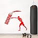 Produktbild xingbuxin Wandtattoo Moderne Boxen Sport Wandaufkleber Gym Poster Vinyl Kunstwand Mann Schlafzimmer Removable Home Decor DIY Design 2 64x57 cm