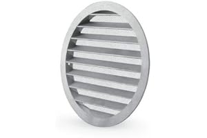 Väderskyddsnät, ventilationsgaller rund algning med flygnät 250 mm