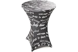 dasmöbelwerk Stehtischhusse Stretch Stehtisch Husse Tisch Bistrotisch Dekor Gastro Bistro Ø 80 cm