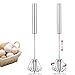 Produktbild Bee-eaters Rotierende Schneebesen Milch Frische Ei Mixer Mixer für Gesundheit Getränke, Smoothies, Eiweiß Handdruck Rotary halbautomatische Edelstahl-Schneebesen