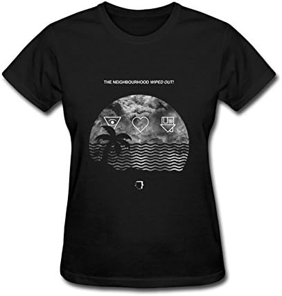 Alma HarrietWomen's The Neighbourhood Wiped Out and I Love You NBHD T Shirt Small Black