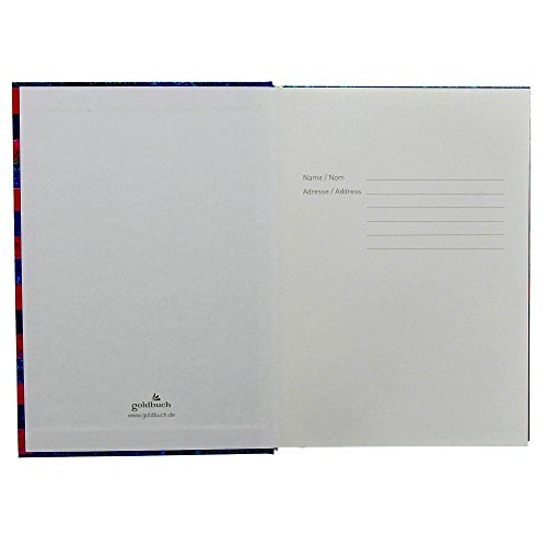 Goldbuch, Notizbuch A5, 200 chamois Seiten blanko, #(Hashtag) Love, Rot/Blau, 64301 - 5