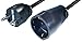 Produktbild Transmedia Verlängerungskabel, Schutzkontakt-Stecker, Kupplung, Länge: 10.0 m, schwarz NV8-10HL