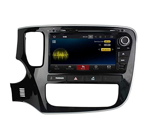 8 Pulgadas 2 DIN Coche Radio Android 5.1.1 Lollipop OS para Mitsubishi Outlander(2015 2016 2017),Dab+ Radio 1024x600 Pantalla Táctil Capacitiva
