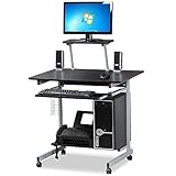 computertisch ikea weiß Computertisch mit Tastaturauszug in 55.5 x 24 cm - leicht heraus und herein zu ziehen, zwei Ablagen ganz oben und ganz unten: 40 x 20 cm und 60 x 24 cm