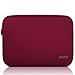 Arvok 13.3 14 Pouces Housse pour Ordinateur Portable en Néoprène Pochette Sacoche pour Chromebook Ultrabook Netbook Tablette (Vin Rouge)
