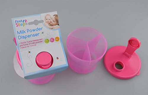 milk powder dispenser 3 compartments pack of 2 BPA Free 0mnths+ from First Steps