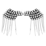 Tachuelas especiales con borlas de cadena, elegante y lleno de encanto. 