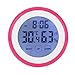 Produktbild Touchscreen Temperatur Hygrometer, Timer Wecker Mit Temperatur Und Luftfeuchtigkeit Display, Innen Und Außen Zuhause Wand Hygrometer , pink