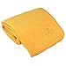Produktbild Yogadecke ASANA BLANKET, Kuscheldecke für Shavasana, Fleecedecke mit OM-Stickerei, 140 x 200cm, safran-gelb