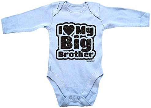 123t Baby I LOVE MY BIG BROTHER Babygrow