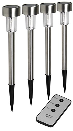 Preisvergleich Produktbild Ranex 5000.402 Solargartenstecker 4-er Set mit Fernbedienung