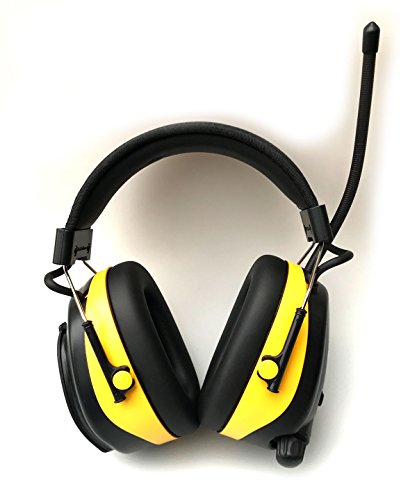 25dB (in 31dB Box) Original EARMUFF Radio Kapsel Gehörschutz Kopfhörer mit SmartPhone und MP3 Anschluss , Electronic Ear Muff. Höhere Musik-Lautstärke als PELTOR und Co. und störungsfreier Empfang - 5