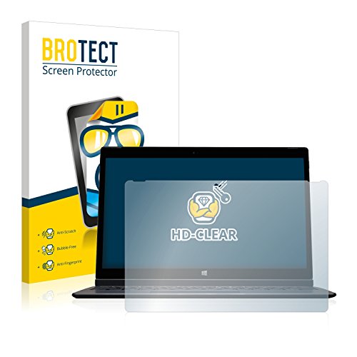 2x BROTECT HD-Clear Displayschutzfolie Dell Latitude 12 7275 Schutzfolie Folie - Klar, Anti-Fingerprint