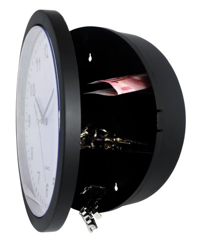 Wanduhr mit Tresor Geheimversteck Wall Clock Uhr mit Safe - 2
