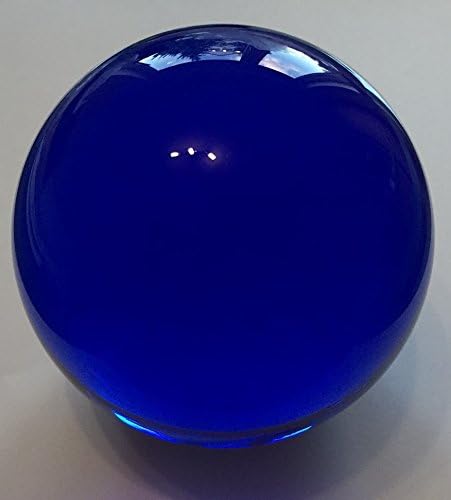 Paperweight Ø approx. 100 mm, blue with flat base