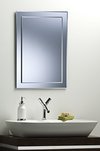 Bad Spiegel Double Layer rechteckig – Schöne Qualität Spiegel für Ihr Bad oder andere Räume in Ihrem Zuhause – 50cm x 40cm - 2