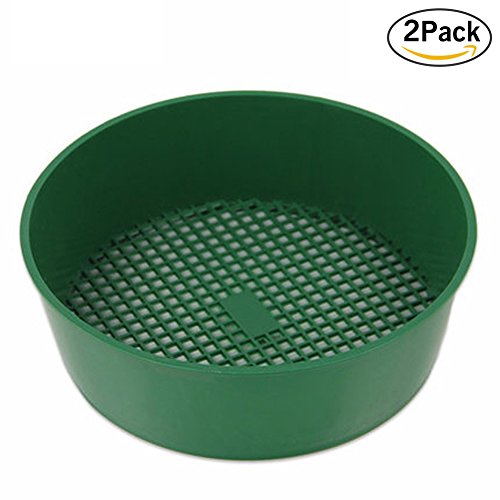 Preisvergleich Produktbild Lembeauty Gartensieb, Kunststoffgeflecht, Bodensieb, Gartenbedarf, Saatgut, Anzuchtwerkzeuge, Filterung von Erdstein, 2 Stück