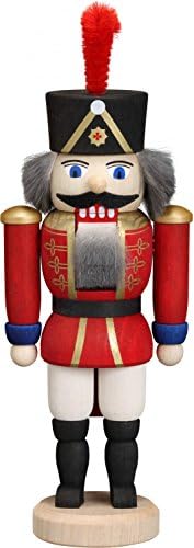 Nutcracker figure christmas advent smaller Nutcracker Husar wooden red Erzgebirge wooden art handmade 12 cm