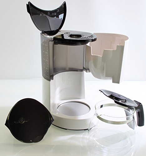Melitta 100201 wh/bk Enjoy Kaffeefiltermaschine -Aromaselector -Tropfstopp -Glaskanne schwarz/weiß - 5