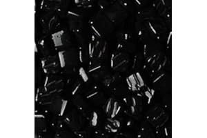 HOBBY ISLAND MOSAICS Glass Micro Mosaic Craft Tile Black Opal