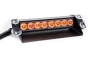 ‎RAPTORS LED TECHNIK Raptors LED Technik Frontblitzer Shark 8W Scheibenblitzer für Show Cars | Scheibenblitzer 12V | Dash Light | Fake Polizei | Kennleuchte | Fake Blaulicht