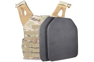Gexgune 2pcs Chaleco táctico Militar Forro Interior Tablero de Choque de Espuma Almohadilla Protectora Chalecos de Caza EVA Almohadilla Placa balística ficticia Resistente