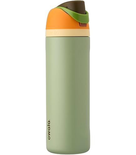 Owala SmoothSip Gobelet Café Isotherme 600ml Acier Inox - Vert Cactus, Sans BPA
