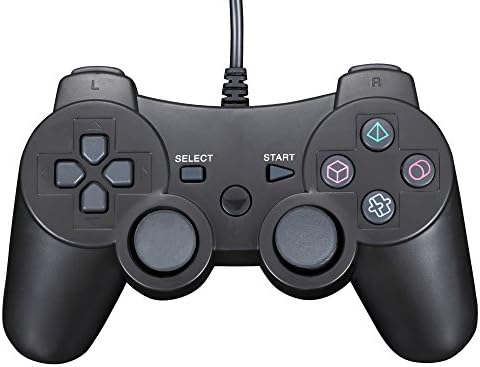 Wired Controller for Sony PS2 PlayStation 2, Dual Vibration Analogue Gamepad Joypad for PS2 and PS1