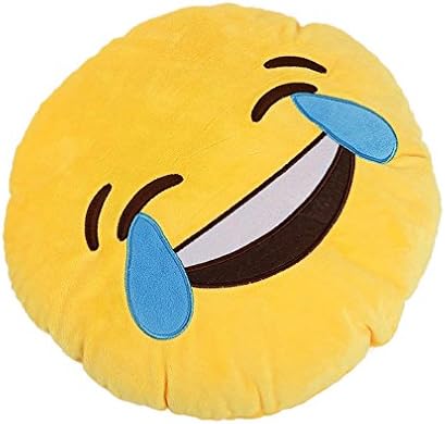 Funny Emoticon Stuffed Pillow - Plush Cushion Toy Gift - Laugh to Tears Face