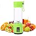 Produktbild LinZec Mini-Haushalts-Entsafter, elektrischer Entsafter, multifunktionaler Entsafter, Bpa-frei, Kleiner, wiederaufladbarer Saft-Becher mit 420 ml,Green