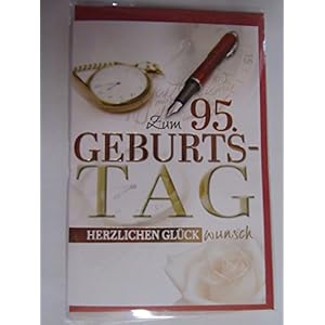 Glückwunschkarte 95. Geburtstag