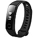 Produktbild für Huawei Honor Band 3 Fitness Armband Uhr mit Pulsmesser Wasserdicht IP67 Fitness Tracker Aktivitätstracker Pulsuhren Bluetooth Smart Armbanduhr ür iPhone Android Handymonitor (BLACK)