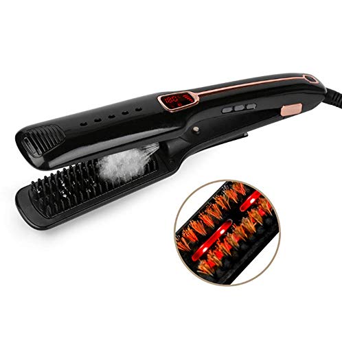 Infrared Hair Care Hair Straightener Does Not Hurt Hair  Negative Ion Hair Care  Constant Temperature  Wet And Dry 2 In 1  Liquid Crystal Display Multi-Range Temperature Adjustment  Tourmaline Ceramic Coating Knob