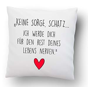 Moonworks Kaffeetasse Mit Spruch 'Keine Sorge Schatz...' – Lustige Liebestasse, Weiß, 325 Ml, Spülmaschinengeeignet